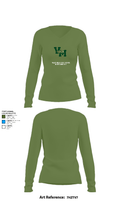Valley Mills High School Cross Country 52833130 Women's Long Sleeve V-neck Shirt - 19