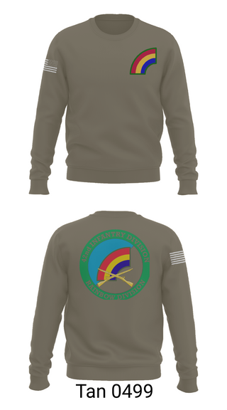 Crew Neck Sweatshirt, 42nd ID, Army, Teamtime, Team time, sublimation, custom sports apparel, team uniforms, spirit wear, spiritwear, sports uniforms, custom shirts, team store, custom team store, fundraiser sports, apparel fundraiser