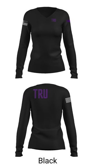 Womens Long Sleeve Vneck Shirt, Tru Axle LLC, , Teamtime, Team time, sublimation, custom sports apparel, team uniforms, spirit wear, spiritwear, sports uniforms, custom shirts, team store, custom team store, fundraiser sports, apparel fundraiser