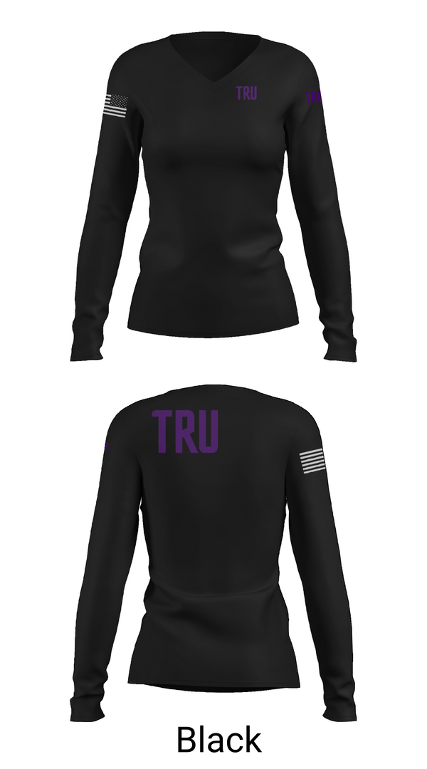 Womens Long Sleeve Vneck Shirt, Tru Axle LLC, , Teamtime, Team time, sublimation, custom sports apparel, team uniforms, spirit wear, spiritwear, sports uniforms, custom shirts, team store, custom team store, fundraiser sports, apparel fundraiser