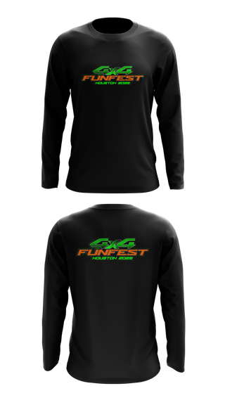 Long Sleeve Performance Shirt, 4X4FUNFEST, Cross Country, Teamtime, Team time, sublimation, custom sports apparel, team uniforms, spirit wear, spiritwear, sports uniforms, custom shirts, team store, custom team store, fundraiser sports, apparel fundraiser