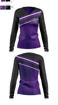 Carlsbad High School Golf 35652126 Women's Long Sleeve V-neck Shirt - 1