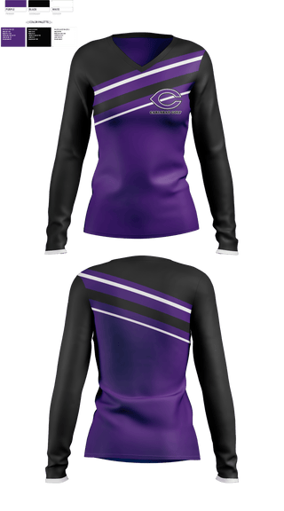 Womens Long Sleeve Vneck Shirt, Carlsbad High School Golf, Golf, Teamtime, Team time, sublimation, custom sports apparel, team uniforms, spirit wear, spiritwear, sports uniforms, custom shirts, team store, custom team store, fundraiser sports, apparel fundraiser