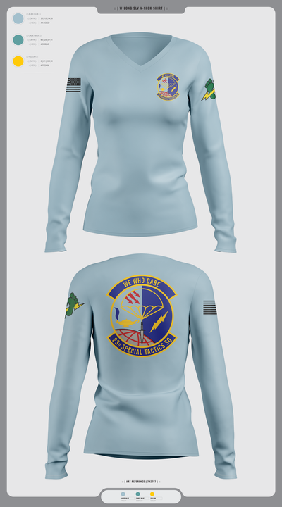 undefined Women's Long Sleeve V-neck Shirt - 1