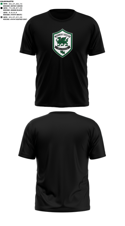 William Monroe High School Soccer 89548722 Short Sleeve Performance Shirt - 44