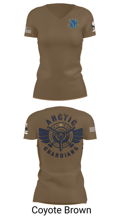 176th Medical Group 86455833 Women's Short Sleeve V-neck Shirt - 8