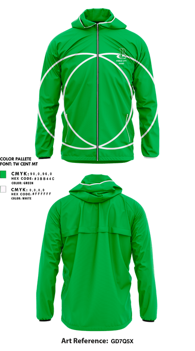 Pierce City High School Band 55951839 Windbreaker - 1
