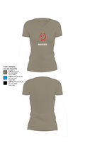 1/6 Charlie company 57623545 Women's Short Sleeve V-neck Shirt - 64