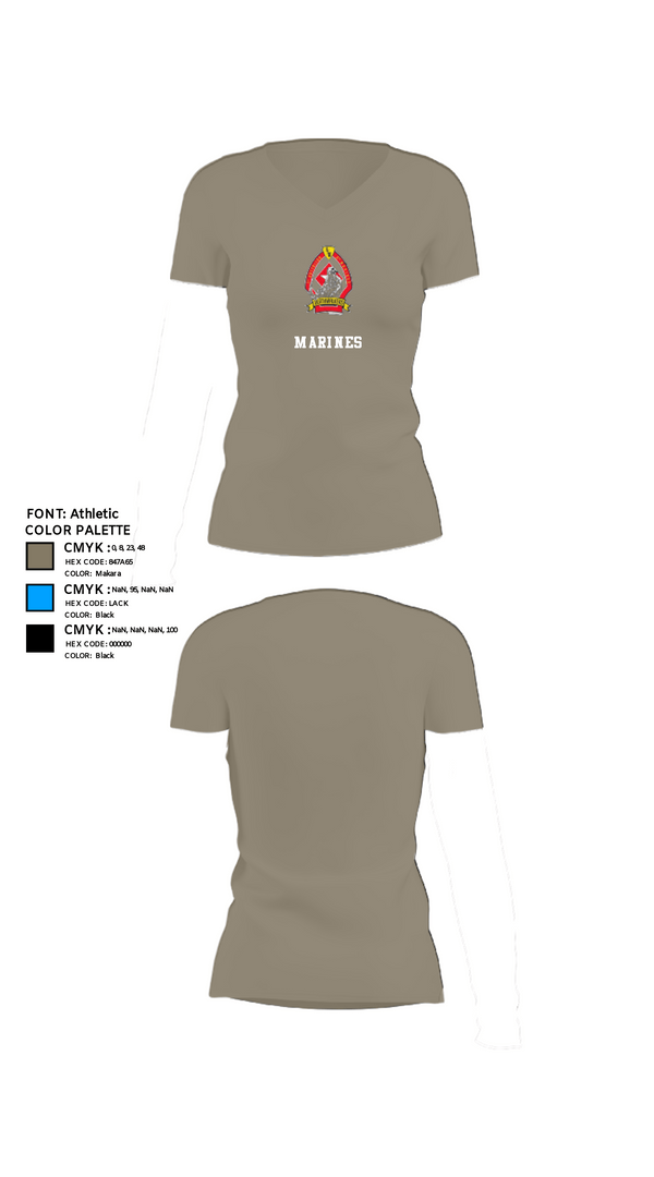 Women's Short Sleeve Vneck Shirt, 1/6 Charlie company, , Teamtime, Team time, sublimation, custom sports apparel, team uniforms, spirit wear, spiritwear, sports uniforms, custom shirts, team store, custom team store, fundraiser sports, apparel fundraiser