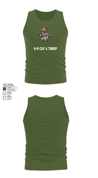 Tank Top, 6-8 CAV A Troop, Army, Teamtime, Team time, sublimation, custom sports apparel, team uniforms, spirit wear, spiritwear, sports uniforms, custom shirts, team store, custom team store, fundraiser sports, apparel fundraiser