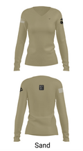 fobbs clothing 65474756 Women's Long Sleeve V-neck Shirt - 97