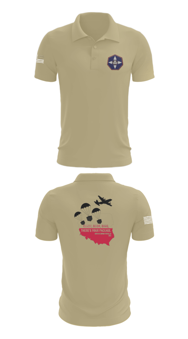 Short Sleeve Performance Polo, 909th HR Company, Army, Teamtime, Team time, sublimation, custom sports apparel, team uniforms, spirit wear, spiritwear, sports uniforms, custom shirts, team store, custom team store, fundraiser sports, apparel fundraiser