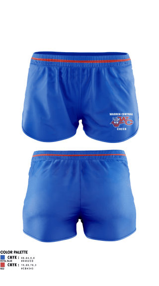 Womens Shorts, Warren Central High School Cheer, Cheer, Teamtime, Team time, sublimation, custom sports apparel, team uniforms, spirit wear, spiritwear, sports uniforms, custom shirts, team store, custom team store, fundraiser sports, apparel fundraiser