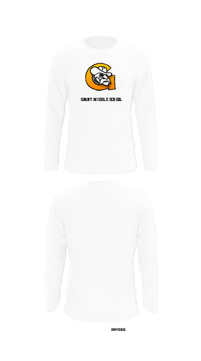 Grant Middle School 1260816 Long Sleeve Performance Shirt - 8