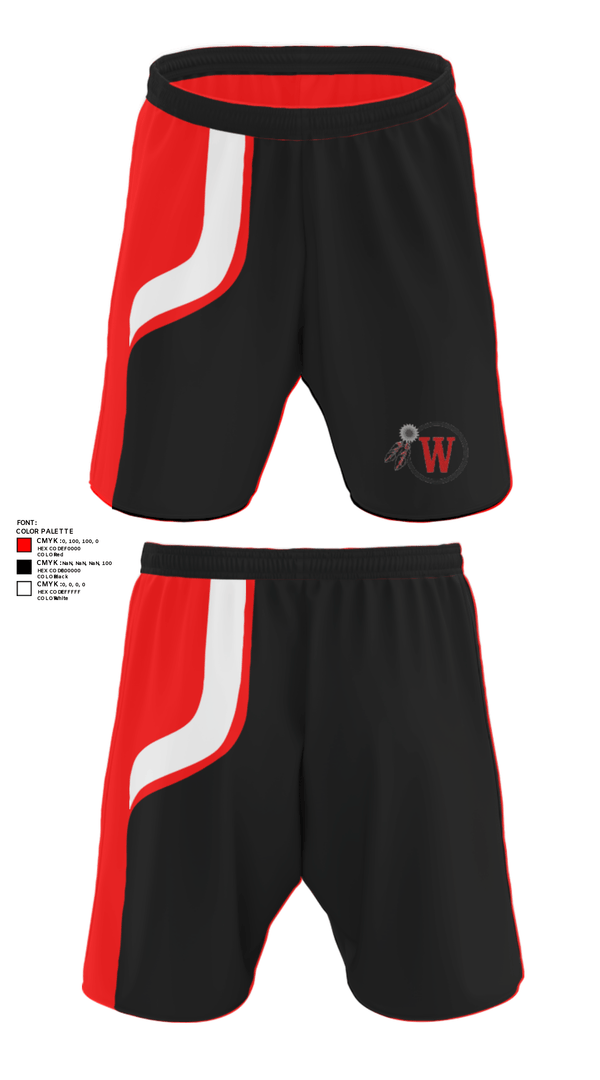 Athletic Shorts With Pockets, Waccamaw High School Lacrosse, Women's Lacrosse, Teamtime, Team time, sublimation, custom sports apparel, team uniforms, spirit wear, spiritwear, sports uniforms, custom shirts, team store, custom team store, fundraiser sports, apparel fundraiser