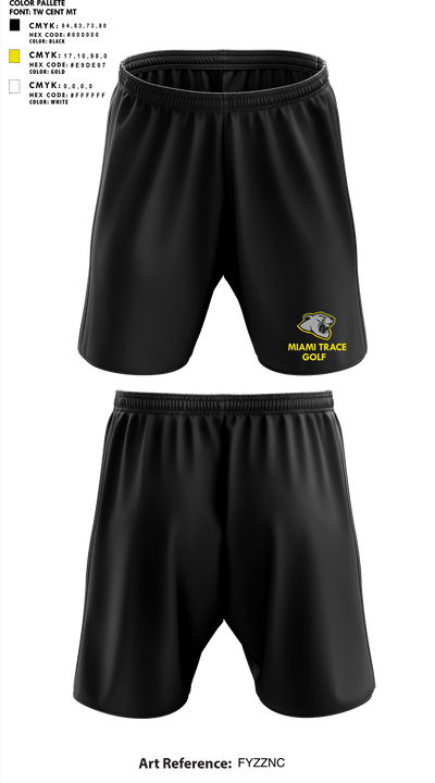Miami Trace High School Golf 8616839 Athletic Shorts With Pockets - 1