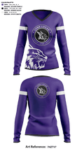 Lynn Lucas Middle School Cheer 22938786 Women's Long Sleeve V-neck Shirt - 41