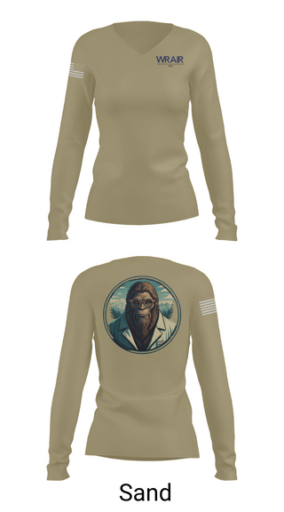 Womens Long Sleeve Vneck Shirt, Walter Reed Army Institute of Research - West, , Teamtime, Team time, sublimation, custom sports apparel, team uniforms, spirit wear, spiritwear, sports uniforms, custom shirts, team store, custom team store, fundraiser sports, apparel fundraiser