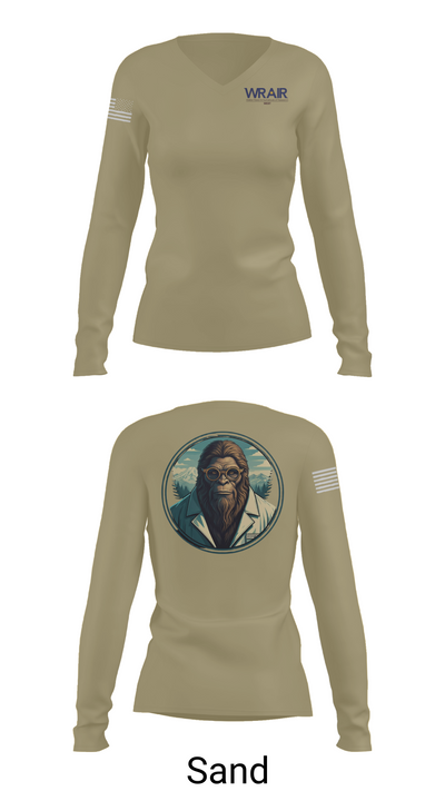 Walter Reed Army Institute of Research - West 71729824 Women's Long Sleeve V-neck Shirt - 97