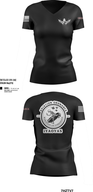 Womens Short Sleeve Vneck Shirt, IYAOYAS 131, Navy, Teamtime, Team time, sublimation, custom sports apparel, team uniforms, spirit wear, spiritwear, sports uniforms, custom shirts, team store, custom team store, fundraiser sports, apparel fundraiser