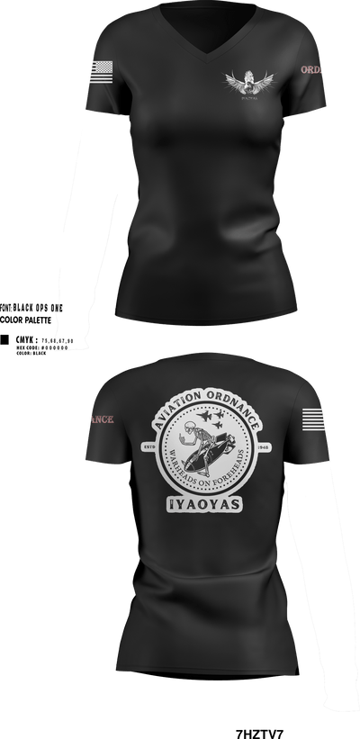 IYAOYAS 131 45777424 Women's Short Sleeve V-neck Shirt - 27