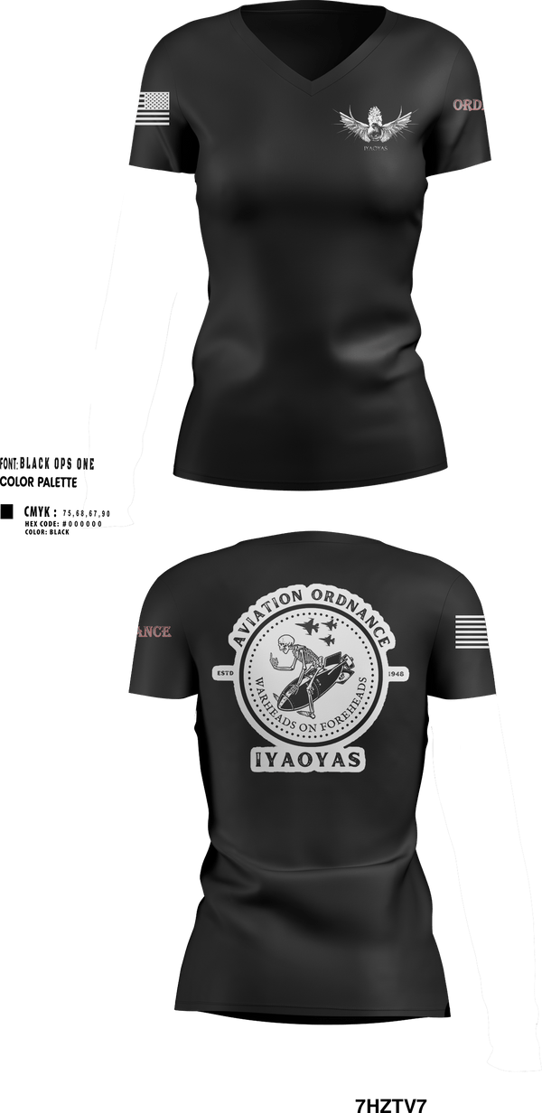 Womens Short Sleeve Vneck Shirt, IYAOYAS 131, Navy, Teamtime, Team time, sublimation, custom sports apparel, team uniforms, spirit wear, spiritwear, sports uniforms, custom shirts, team store, custom team store, fundraiser sports, apparel fundraiser