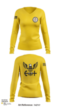 Chaplain Corp 11423583 Women's Long Sleeve V-neck Shirt - 113