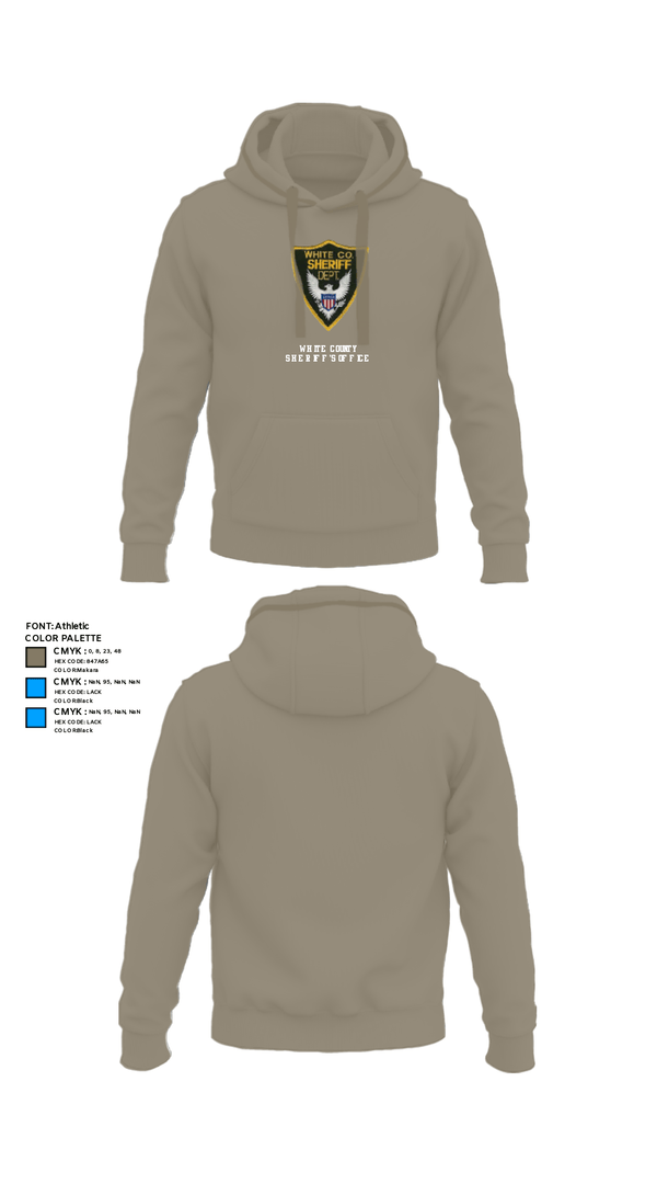 Hoodie, White County Sheriff's Office, Police, Teamtime, Team time, sublimation, custom sports apparel, team uniforms, spirit wear, spiritwear, sports uniforms, custom shirts, team store, custom team store, fundraiser sports, apparel fundraiser