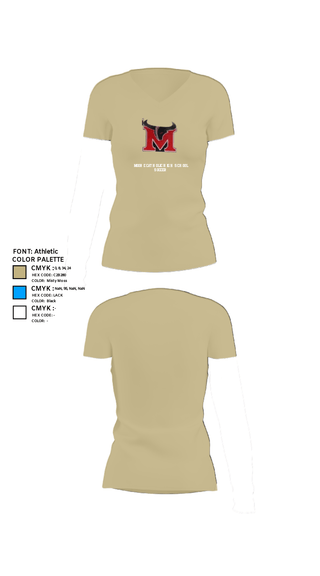 Womens Short Sleeve Vneck Shirt, Moore Catholic High School Soccer, Women's Soccer, Teamtime, Team time, sublimation, custom sports apparel, team uniforms, spirit wear, spiritwear, sports uniforms, custom shirts, team store, custom team store, fundraiser sports, apparel fundraiser