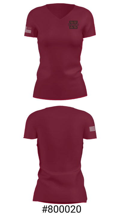 Nokomis Regional High School Lacrosse 62931259 Women's Short Sleeve V-neck Shirt - 21