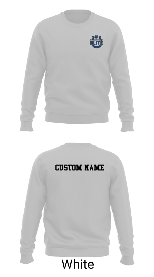 Crew Neck Sweatshirt, Matthews Elite, Football, Teamtime, Team time, sublimation, custom sports apparel, team uniforms, spirit wear, spiritwear, sports uniforms, custom shirts, team store, custom team store, fundraiser sports, apparel fundraiser