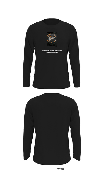 Pennsbury High School West Campus Bowling 65082914 Long Sleeve Performance Shirt - 14