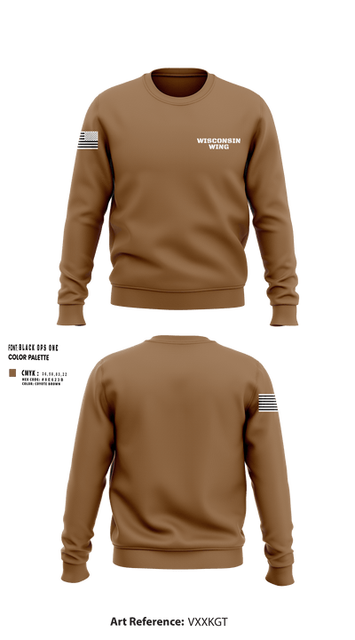 Wisconsin Wing 72977871 Crew Neck Sweatshirt - 30