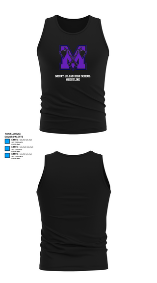 Tank Top, Mount Gilead High School Wrestling, Wrestling, Teamtime, Team time, sublimation, custom sports apparel, team uniforms, spirit wear, spiritwear, sports uniforms, custom shirts, team store, custom team store, fundraiser sports, apparel fundraiser