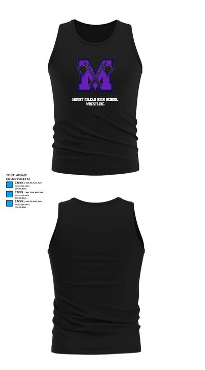 Mount Gilead High School Wrestling 55730415 Tank Top - 32