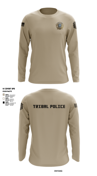 Long Sleeve Performance Shirt, Eastern Shawnee Tribal Police, Police, Teamtime, Team time, sublimation, custom sports apparel, team uniforms, spirit wear, spiritwear, sports uniforms, custom shirts, team store, custom team store, fundraiser sports, apparel fundraiser