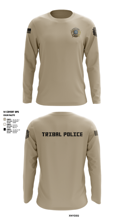 Eastern Shawnee Tribal Police 67427450 Long Sleeve Performance Shirt - 10
