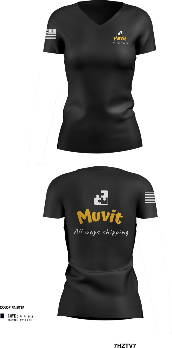 Womens Short Sleeve Vneck Shirt, Muvit, , Teamtime, Team time, sublimation, custom sports apparel, team uniforms, spirit wear, spiritwear, sports uniforms, custom shirts, team store, custom team store, fundraiser sports, apparel fundraiser
