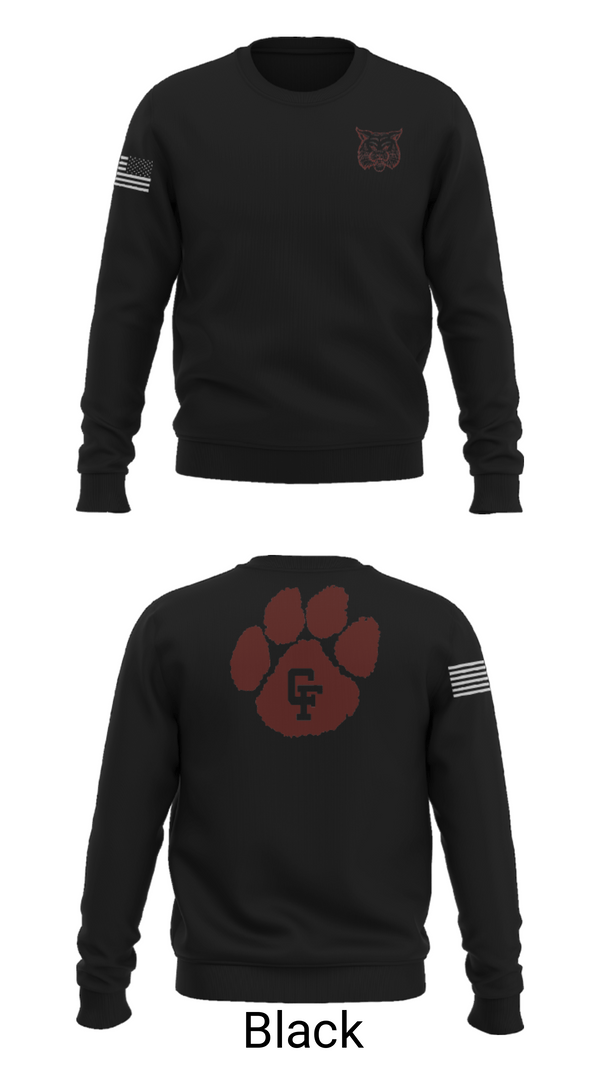 Crew Neck Sweatshirt, Cy-Fair High School Track, Track & Field, Teamtime, Team time, sublimation, custom sports apparel, team uniforms, spirit wear, spiritwear, sports uniforms, custom shirts, team store, custom team store, fundraiser sports, apparel fundraiser