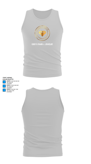 Tank Top, Cody’s Pawn & Jewelry, , Teamtime, Team time, sublimation, custom sports apparel, team uniforms, spirit wear, spiritwear, sports uniforms, custom shirts, team store, custom team store, fundraiser sports, apparel fundraiser