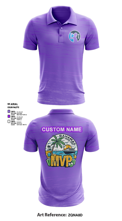MVP Cruise 2025 37485566 Short Sleeve Performance Polo - 3