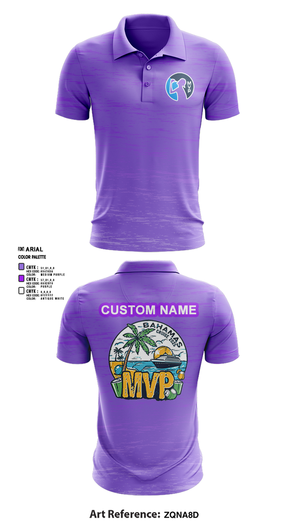 Short Sleeve Performance Polo, MVP Cruise 2025, Spirit Store, Teamtime, Team time, sublimation, custom sports apparel, team uniforms, spirit wear, spiritwear, sports uniforms, custom shirts, team store, custom team store, fundraiser sports, apparel fundraiser