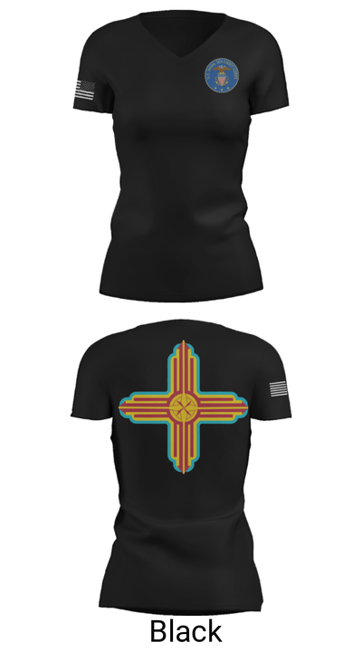 Zia division 50198022 Women's Short Sleeve V-neck Shirt - 27
