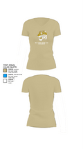 Fort Towson Junior High School Cheer 44003548 Women's Short Sleeve V-neck Shirt - 38