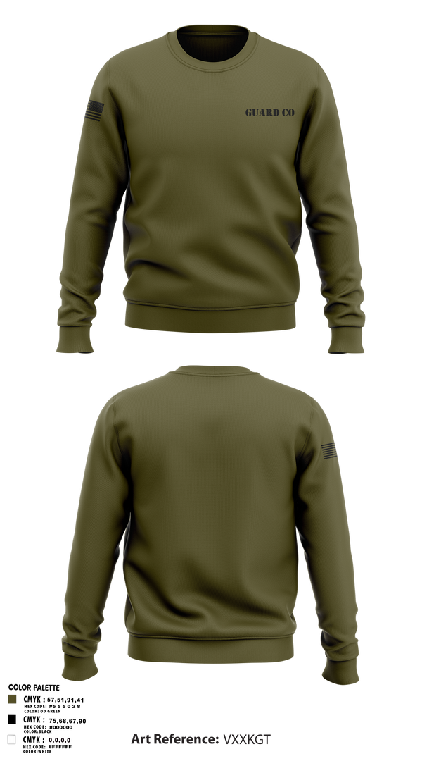 Crew Neck Sweatshirt, Guard Co, , Teamtime, Team time, sublimation, custom sports apparel, team uniforms, spirit wear, spiritwear, sports uniforms, custom shirts, team store, custom team store, fundraiser sports, apparel fundraiser
