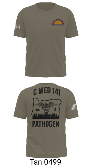 Old School Cotton Feel Shirt, C Med, National Guard, Teamtime, Team time, sublimation, custom sports apparel, team uniforms, spirit wear, spiritwear, sports uniforms, custom shirts, team store, custom team store, fundraiser sports, apparel fundraiser