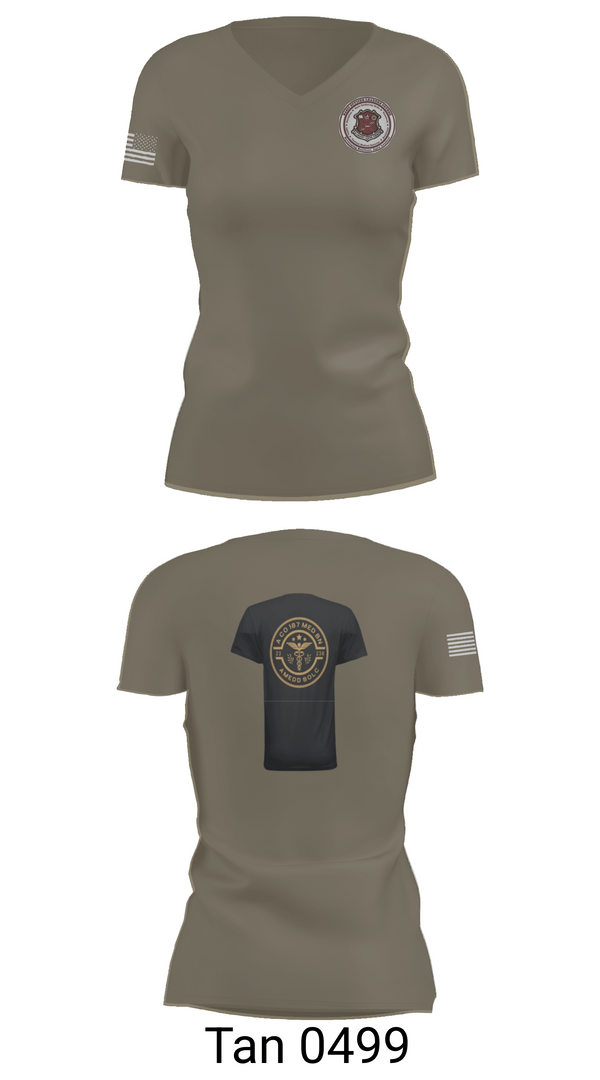 Womens Short Sleeve Vneck Shirt, BOLC 187TH, Army, Teamtime, Team time, sublimation, custom sports apparel, team uniforms, spirit wear, spiritwear, sports uniforms, custom shirts, team store, custom team store, fundraiser sports, apparel fundraiser