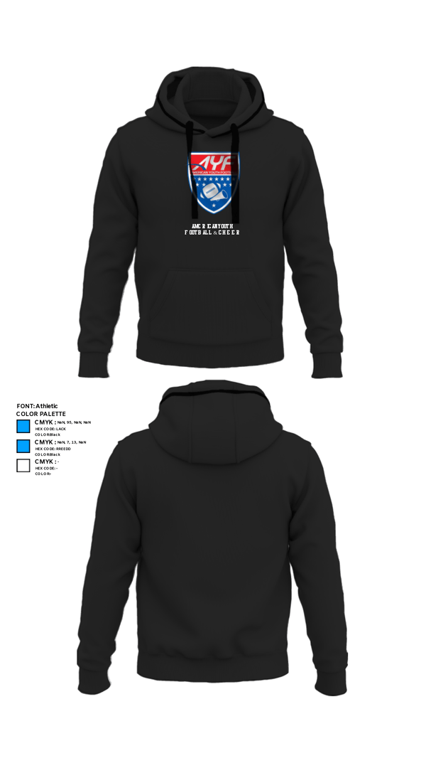 Hoodie, American Youth Football & Cheer, Football, Teamtime, Team time, sublimation, custom sports apparel, team uniforms, spirit wear, spiritwear, sports uniforms, custom shirts, team store, custom team store, fundraiser sports, apparel fundraiser