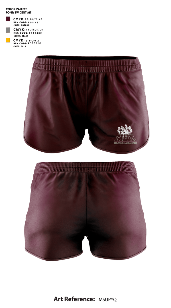 Womens Shorts, International Leadership of Texas Katy-Westpark High School Band, Spirit Store, Teamtime, Team time, sublimation, custom sports apparel, team uniforms, spirit wear, spiritwear, sports uniforms, custom shirts, team store, custom team store, fundraiser sports, apparel fundraiser