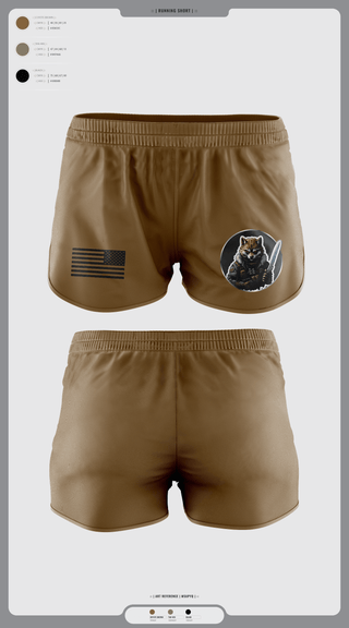 Womens Shorts, Fox Co., Army, Teamtime, Team time, sublimation, custom sports apparel, team uniforms, spirit wear, spiritwear, sports uniforms, custom shirts, team store, custom team store, fundraiser sports, apparel fundraiser